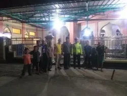 Satlantas Polres Simalungun Siagakan Personel Amankan Ibadah Sholat Tarawih di Sejumlah Masjid