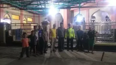 Satlantas Polres Simalungun Siagakan Personel Amankan Ibadah Sholat Tarawih di Sejumlah Masjid