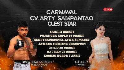 Event Pasar Malam CV Arty Sampantao menghadirkan Jeka Saragih di Perdagangan Simalungun