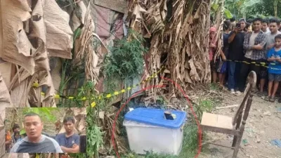 jasad wanita dalam boks kontainer plastik di medan denai