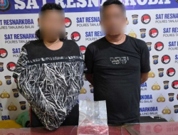 Sat Narkoba Polres Tanjung Balai Amankan 2 Pria Pemilik Sabu 1 Kilo