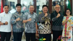 Pertemuan Pj Sekda Sumut Sulaiman Harahap dan Direksi PT Hankyu Hanshin bahas investasi KEK Sei Mangkei.