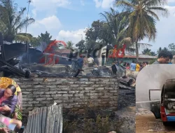 Rumah Kader Kelurahan di Perdagangan Ludes Terbakar Usai Pulang Antar Anak ke Bandara