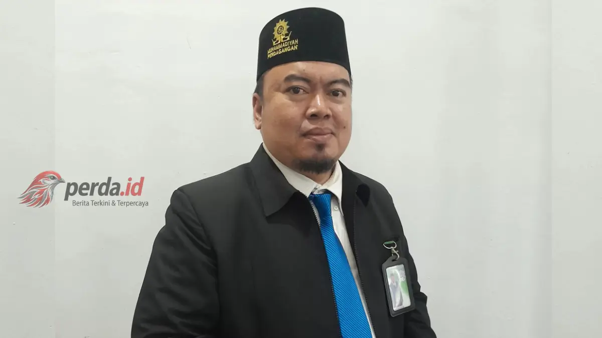 Wakil Ketua PDM Simalungun Ustadz Fadhli SSosI MPd menyampaikan lokasi Salat Idulfitri 2026.