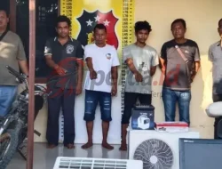 Polsek Bandar Huluan Tangkap 3 Pembobol Rumah Karyawan BUMN di Perdagangan Simalungun