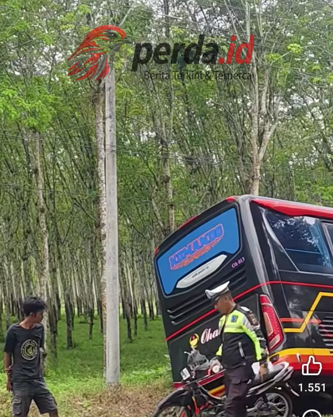 Kecelakaan maut motor dan Bus Ohana di Simpang Bandar Jambu Simalungun korban Noprianto