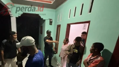 Polres Simalungun geledah rumah terduga pengedar narkoba di Kampung Korem Bah Jambi