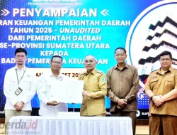 Bupati Simalungun Serahkan LKPD 2025 Unaudited ke BPK Sumut, Perkuat Transparansi