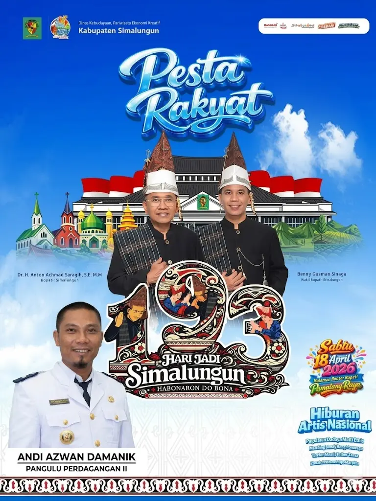 Ucapan Hari Jadi Kabupaten Simalungun ke-193 Pemkal Perdagangan I