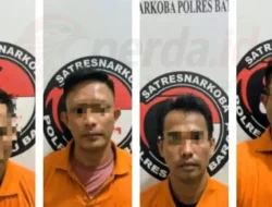 Gempur Peredaran Narkoba, Satresnarkoba Polres Batu Bara Ringkus 4 Pengedar dan 200 Gram Sabu
