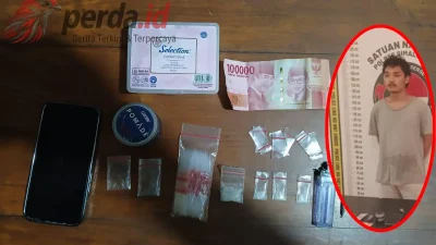 Polsek Bosar Maligas amankan barang bukti sabu dalam wadah pomade dan seorang mahasiswa berinisial WUS di Simalungun.