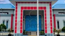 Tampak depan bangunan Lembaga Pemasyarakatan (Lapas) Kelas IIA Labuhan Ruku di Kabupaten Batu Bara.