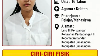 Polsek Bandar Huluan menerima laporan gadis 16 tahun warga Perdagangan Simalungun hilang sejak 2 Mei 2026